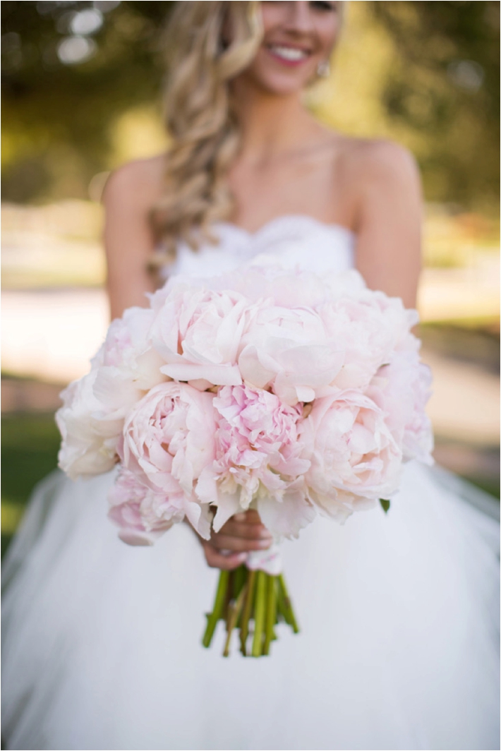 Elegant Blush Peony Bouquet