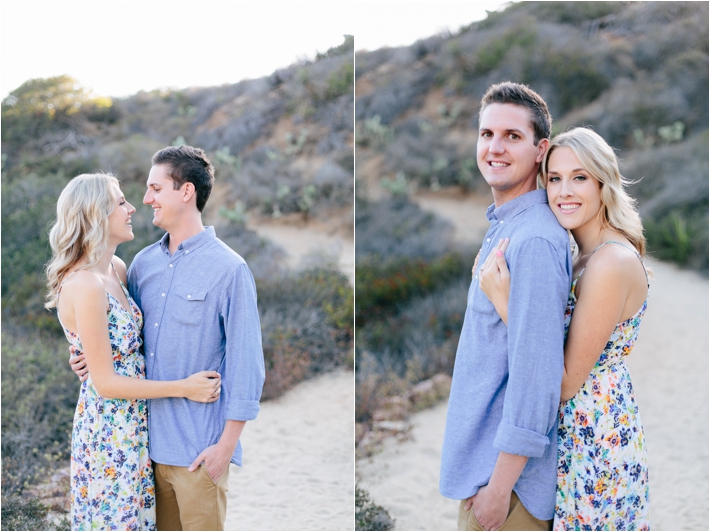 Sunset Beach engagement session at Torrey Pines | San Diego Beach Engagement Session by Leslie Anne Photofinish