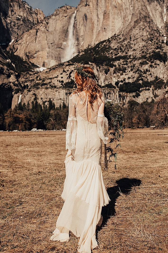 Intimate Bohemian Wedding Inspiration in Yosemite Valley | Randi Kreckman Photography