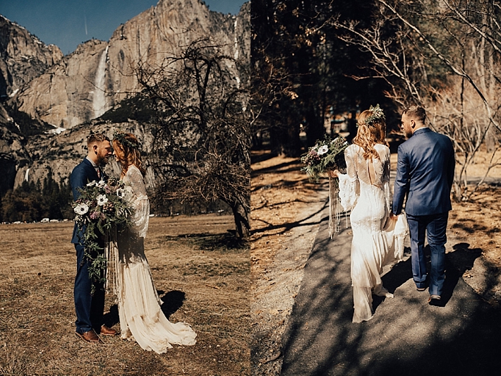 Intimate Bohemian Wedding Inspiration in Yosemite Valley | Randi Kreckman Photography