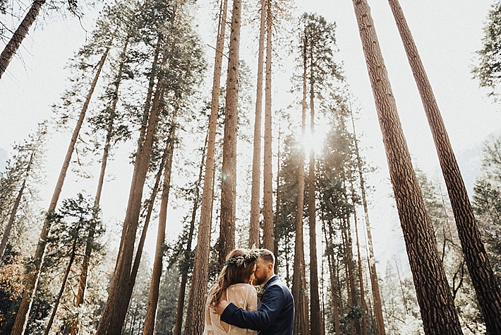 Intimate Bohemian Wedding Inspiration in Yosemite Valley | Randi Kreckman Photography
